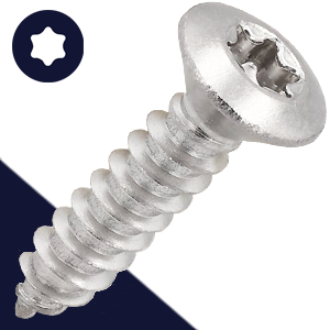 M4.2 TORX Oval Tapping Screw Stainless Steel DIN 14587-TX