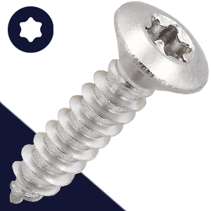 M4.8 TORX Oval Tapping Screw Stainless Steel DIN 14587-TX