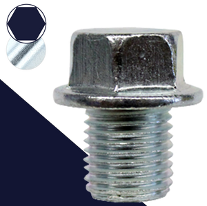 M12X1.25 Hex Flange - Drain Plug Zinc