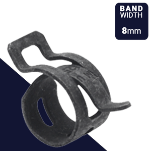 Clamp Full Tab Constant Tension 9mm - 12.5mm, 8mm Band
