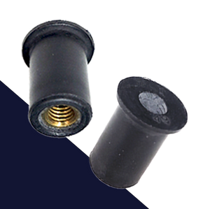 M6 Well Nut,EPDM Rubber,Brass Thread Insert