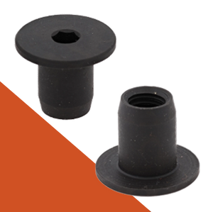 Sleeve Nut Ultra Low Black Stainless 