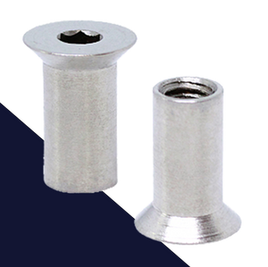 Flat Head Sleeve Nut,Allen Socket Drive,Stainless Steel A1