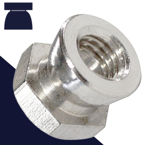 M4-M12 Shear Security Nut,Break-Off, Permanent,Stainless Steel