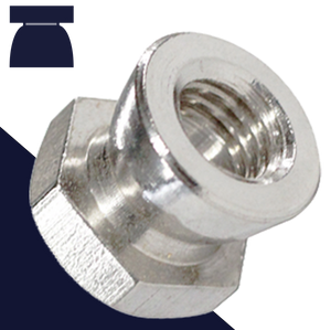 M4-M12 Shear Security Nut,Break-Off, Permanent,Stainless Steel