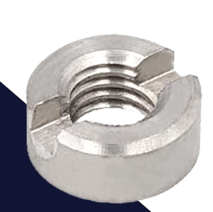 Slotted Round Nut,Stainless Steel,DIN 546