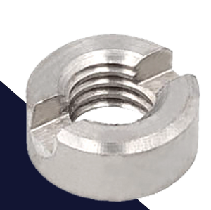Slotted Round Nut,Stainless Steel,DIN 546