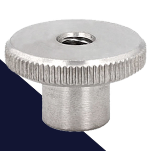 Knurled Thumb Nut,Stainless Steel,High Collar DIN 466