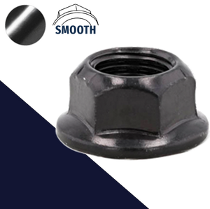 Conical Lock Flange Nut Smooth Class 8 Steel Black Zinc 19mm Wrench Special