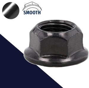 M14X1.5 Top Lock Flange Nut,Steel Class 8 Black Zinc,19mm Wrench