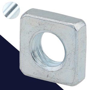 Square Nut Thin Style,Class 04 Steel Zinc,DIN 562