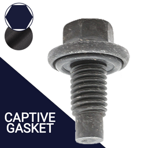 M12X1.75 Flanged Hex Plug,Dog Point with O-Ring,Part# DP12X1.75-079