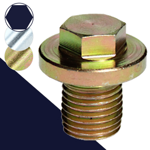 Wide Flange Drain Plug,Steel, Finishes Vary,Special OEM