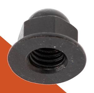 Acorn Nut Flange Smooth - Stainless Black Oxide