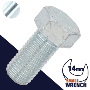 M10X1.25 Fine Hex Bolt,Steel Class 8.8 Zinc,JIS B-1180 / Wrench 14mm