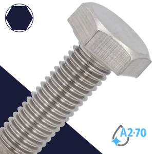 M12X1.75 Hex Bolt,Stainless Steel A2-70,DIN 931 / 933