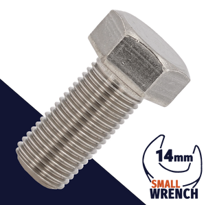 M10X1.25 Fine JIS Hex Bolt,Stainless Steel,JIS B1180 / Wrench 14mm