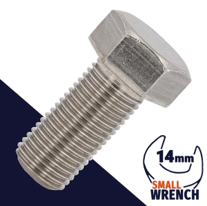 M10X1.25 Fine JIS Hex Bolt,Stainless Steel,JIS B1180 / Wrench 14mm