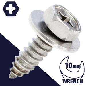 M6.3 Loose Washer Tapping,Stainless Steel,SEMS Sheet Metal Screw