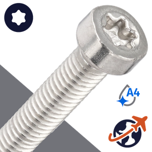 M2.5X0.45 Torx Low Socket,ISO 14580 TX,A4-50 Stainless Steel