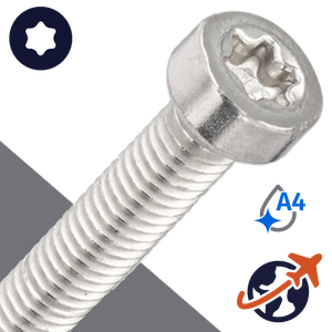 M2.5X0.45 Torx Low Socket,ISO 14580 TX,A4-50 Stainless Steel