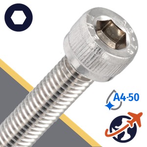 M1.6X0.35 Socket Head Cap Screw,A4-50 Stainless,ISO 4762