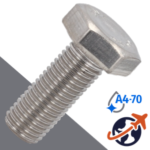 M14X2.0 Hex Bolt,A2-70 Stainless,DIN 931 / 933