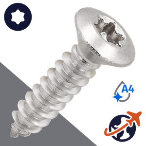 M4.2 Torx Oval Tapping,ISO 14587-TX,A4 Stainless Steel