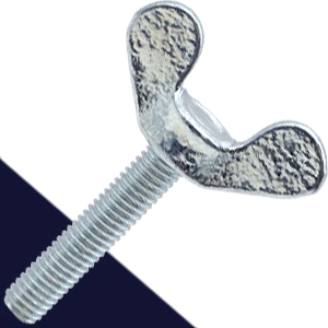 M8X1.25 Wing Bolt,DIN 316 German Style,Steel, Zinc Plated