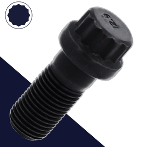 M12X1.25 12-Point Flange,Steel Class 12.9 Black,Special Ex Fine Thread