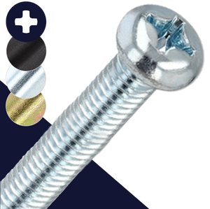 M5X0.9 Ex Coarse Pan Head,Steel Class 4.8 Zinc,Retired JIS B-1111 Screw