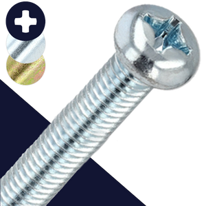 M5X0.8 Small Pan Head Phillips,Steel Class 4.8 Zinc,JIS B-1111