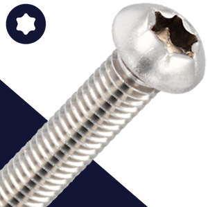 M10X1.5 Torx Button Head,A2 Stainless Steel,ISO 7380-1 TX