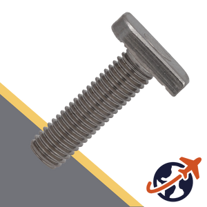 Type 41/41, Partial Serration,Hammerhead Bolt,Stainless Steel