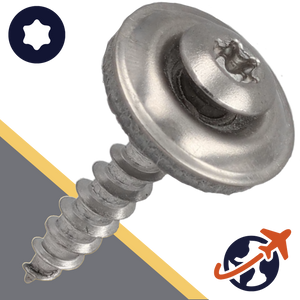 M4.5 Oval Head,Torx + EPDM Sealing Washer,Stainless Steel