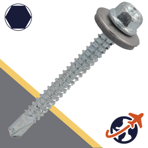 M5.5 BI-Metal, 6mm Drill Tip,Self Drilling Screw,A2 Stainless Steel