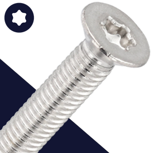M4 Torx Flat Head,Stainless Steel,ISO 14581 TX-20