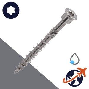 M4.5 Torx Flat Head,Milling Ribs,C1 Stainless Steel