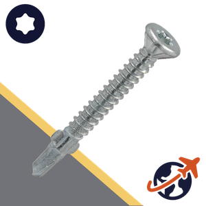 M4.2 Flat Head, 2mm Drill Tip,Wing Self Drilling Screw,BI-Metal A2 Stainless Steel