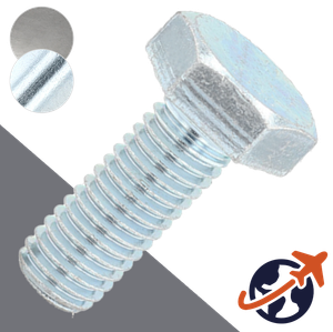 M10X1.0 Extra Fine Hex Bolt,Steel Class 8.8,DIN 960/961