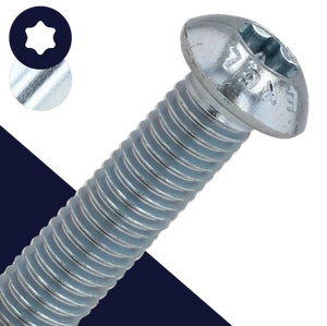 M5X0.8 Torx Button Head,Steel Class 10.9,ISO 7380-1 TX