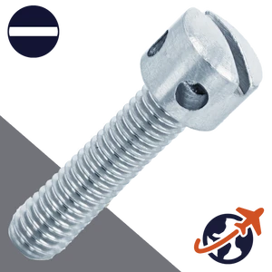 M6X1.0 Slotted Capstan Screw - Steel 5.8 DIN 404