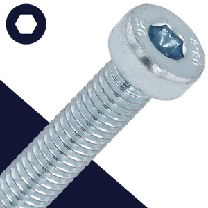 M10 Socket Head Low,Steel Class 8.8 Zinc,DIN 7984