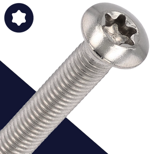 M3X0.5 Torx Oval Head - A2 Stainless ISO 14584