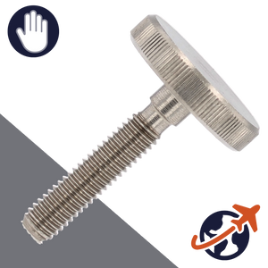 M10X1.5 Thumb Screw,A1 Stainless Steel,DIN 653