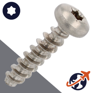 M6.0 Torx Pan Thermoplastics Screw - A2 Stainless