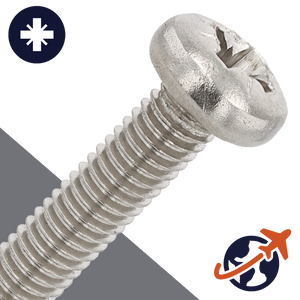 M3 Pozidrive Pan Thread Forming - A2 Stainless DIN 7500-CE