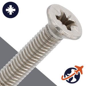 M5 Pozidrive Flat Thread Forming - A2 Stainless DIN 7500-ME