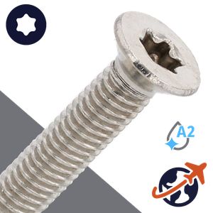 M2.5 Torx Flat Thread Forming - A2 Stainless DIN 7500-ME