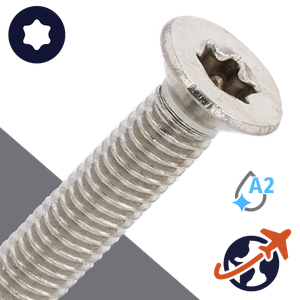 M5 Torx Flat Thread Forming - A2 Stainless DIN 7500-ME